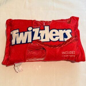 Twizzlers Plush Pillow | Strawberry Candy Bag | Includes 4 Plush Twists